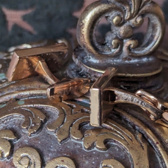 2PCS‼️💥SAPPHIRE💎💯PIERRE BALMAIN SAPPHIRE CRYSTAL SS/WR WATCH WITH CUFF LINKS - Picture 12 of 12